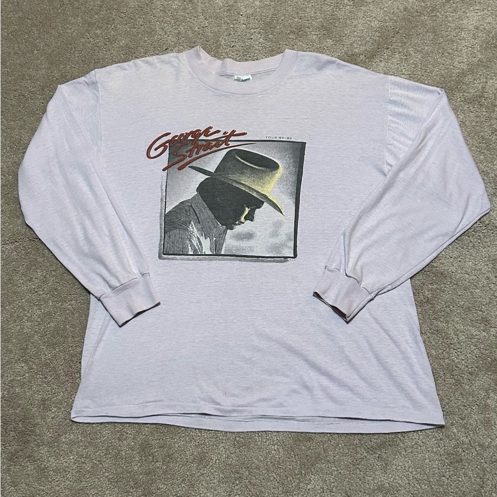 Vintage Women’s George Strait 84-85 tour shirt Sz Large
